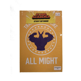 Bioworld Notebook - My Hero Academia - Training to Be Like All Might Notepad and Sticky Notes