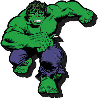 Aimant - Marvel - The Incredible Hulk: Classique en Bois 3D