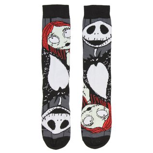 Bioworld Chaussettes - Disney The Nightmare Before Christmas - Jack, Sally et Oogie Boogie Paquet de 2 Paires Crew