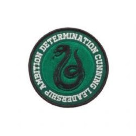 Bioworld Patch - Harry Potter - Slytherin Snake Determination, Cunning, Leadership, Ambition