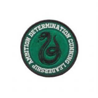Bioworld Patch - Harry Potter - Slytherin Snake Determination, Cunning, Leadership, Ambition