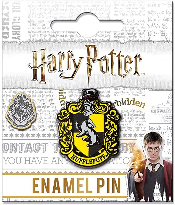 Lapel Pin - Harry Potter - Hufflepuff Crest - Chez Rhox Geek Stop