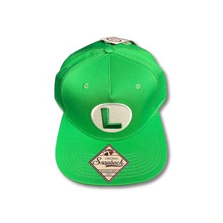 Bioworld Baseball Cap - Nintendo - Super Mario: L Logo Luigi Green Snapback