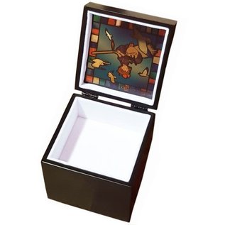 Sekiguchi Music Box - Studio Ghibli Kiki's Delivery Service - Kiki and Jiji Flying Stainglass Jewellery Box Mechanical