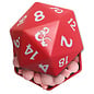 Boston America Corp Bonbons - Dungeons & Dragons - Dé 20 Rouge avec Logo Ampersand +1 Potion Cerise Boîte en Métal