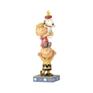 Enesco Collectible - Peanuts - Charlie Brown, Snoopy and Sally "You lift me up" by Jim Shore