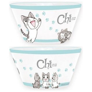 AbysSTyle Bol - Chi's Sweet Home - Chi avec Empreintes de Pattes Turquoises