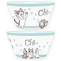 AbysSTyle Bowl - Chi's Sweet Home - Chi with Pawprints Turquoises