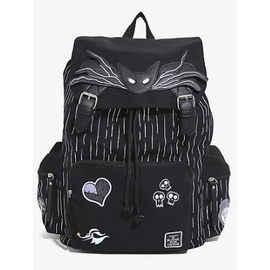 Bioworld Backpack - Disney The Nightmare Before Christmas - Jack Skellington's Collar and Icons Black and White