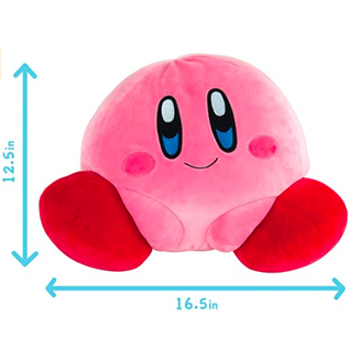 Takara Tomy Plush - Nintendo Kirby - Kirby Sitting Smilling Club Mochi -Mochi- Collection 12"
