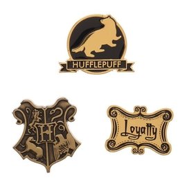 Bioworld Lapel Pin - Harry Potter - Hufflepuff Loyalty Set of 3