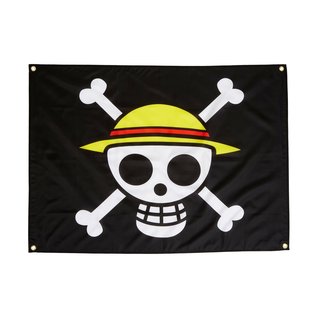 Great Eastern Entertainment Co. Inc. Flag - One Piece - Luffy Pirate Straw Hat 31.5"x43"