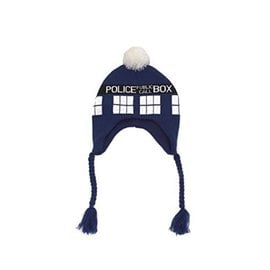 Elope Tuque - Doctor Who - Tardis Police Public Call Box Frangé avec Pompon