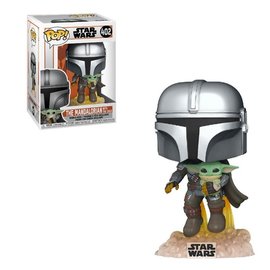 Funko Funko Pop! Television - Star Wars The Mandalorian - The Mandalorian with The Child (Flying) 402