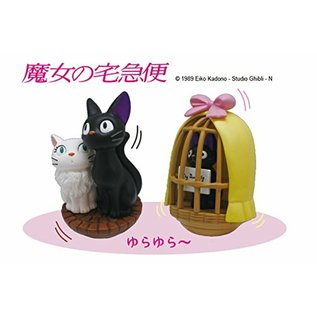 Ensky Studio Figurine - Studio Ghibli Kiki la Petite Sorcière - Jiji et Lily Ensemble de 2 Tumbler