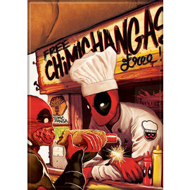 Ata-Boy Magnet - Marvel Deadpool - Free Chimichangas Free!