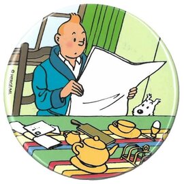 Hergé/Moulinsart Magnet - Les Aventures de Tintin - Tintin and Milou at the Table