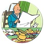 Hergé/Moulinsart Magnet - Les Aventures de Tintin - Tintin and Milou at the Table