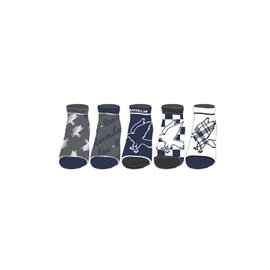 Bioworld Socks - Harry Potter - Ravenclaw with Glitters Pack of 5 Pairs Ankle