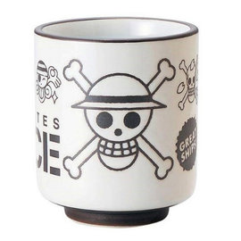 Toei Mug - One Piece - Mugiwara Pirates White and Brown for Tea 10oz