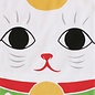 Maede Co. Essuie-mains - Tenugui - Maneki-Neko Chat du Bonheur avec Sac de Monnaie