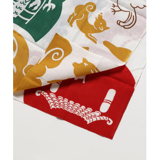 Kaya Hand Towel - Tenugui - Twelve Animals of the Zodiac