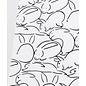 Kaya Hand Towel - Tenugui - White Rabbit Ryakuga Usagi by Kitao Masayoshi