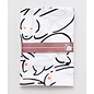 Kaya Hand Towel - Tenugui - White Rabbit Ryakuga Usagi by Kitao Masayoshi