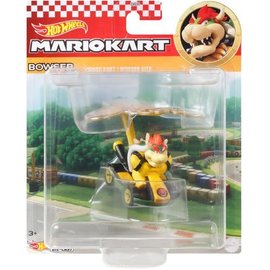 Mattel Jouet - Hot Wheels Nintendo Mario Kart - Bowser Standard Kart et Bowser Kite
