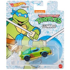 Mattel Jouet - Hot Wheels Teenage Mutant Ninja Turtle - Character Cars Leonardo