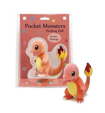Figurine Pokemon Charmander Hitokage Pocket Monsters Flocked Vinyl Chez Rhox Geek Stop