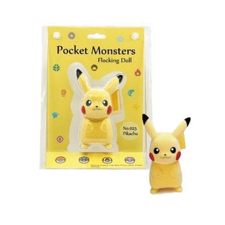 Sekiguchi Figurine - Pokémon Pocket Monsters - Pikachu en Velours Floqué 5"