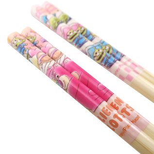 Nibariki Chopsticks - Disney Pixar Toy Story 3 - Lotso and Aliens Set of 2 Pairs 21cm