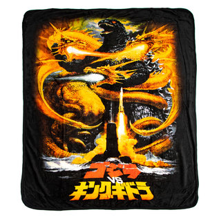 Bioworld Couverture - Godzilla - Godzilla VS King Ghidorah Jeté en Peluche