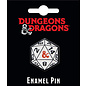 Bioworld Épinglette - Dungeons & Dragons - Dé 20 Blanc avec Logo Ampersand