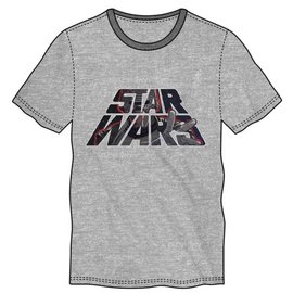 Bioworld Tee-Shirt - Star Wars - Kylo Ren dans le Logo Gris