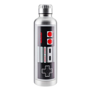 Paladone Travel Bottle - Nintendo Entertainment System - NES Controller Stainless Steel 22oz