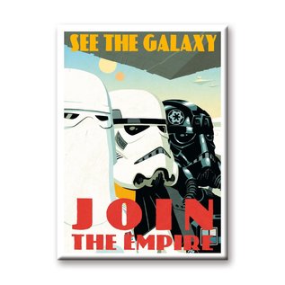 Aquarius Magnet - Star Wars - See the Galaxy Join the Empire Propaganda Poster