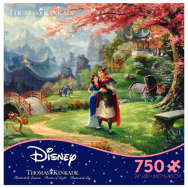 Ceaco Puzzle - Disney Mulan - Mulan and Li Shang Dream by Thomas Kinkade 750 pieces
