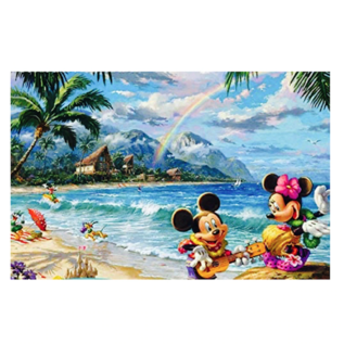 Ceaco Casse-tête - Disney Mickey Mouse - Mickey et Minnie à la Plage par Thomas Kinkade 750 pièces