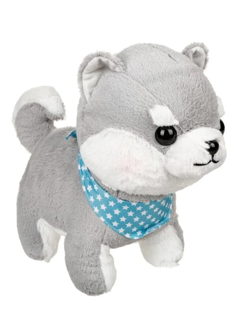 Plush - Amuse Collection - Husky with Starry Blue and White Scarf 13.5 - Chez Rhox Geek Stop Plush - Amuse Collection - Husky with Starry Blue and White Scarf 13.5 - Chez Rhox Geek Stop