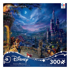 Ceaco Casse-tête - Disney La Belle et la Bête - Danse au Clair de Lune par Thomas Kinkade 300 pièces