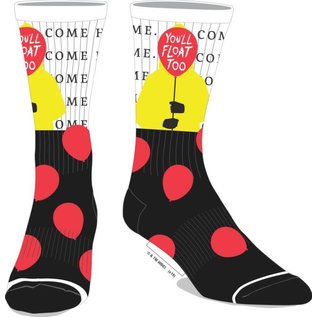 Bioworld Chaussettes - Stephen King's IT - Come for me you'll Float too Noire et Blanche 1 Paire Crew