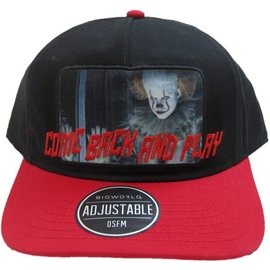 Bioworld Casquette - IT Chapter Two - Pennywise Come Back And Play Noire et Rouge Ajustable