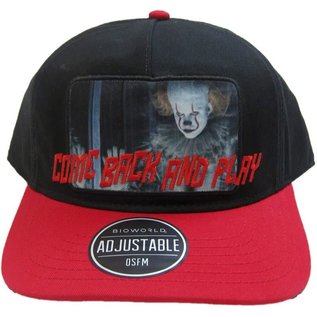Bioworld Baseball Cap - IT Chapter Two - Pennywise Come Back And Play Black and Red Adjustable