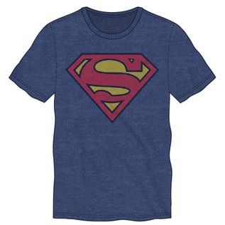 Bioworld Tee-shirt - DC Comics Superman - Logo Classique Bleu