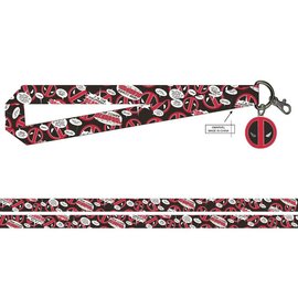 Bioworld Lanyard - Marvel Deadpool - Citations with Metal Logo Pendant