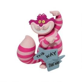 Enesco Showcase Collection - Disney Alice in Wonderland - Miniature Cheshire Cat "This way, that way"