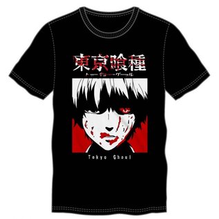 Bioworld T-Shirt - Tokyo Ghoul - Kaneki Bleeding Black