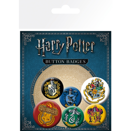 GB eye Button - Harry Potter - Hogwarts and the Four Houses Set of 6 Collectible Pins